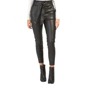 Blanknyc faux leather pants. Black, size 27 stretch waist, zip front. Belted